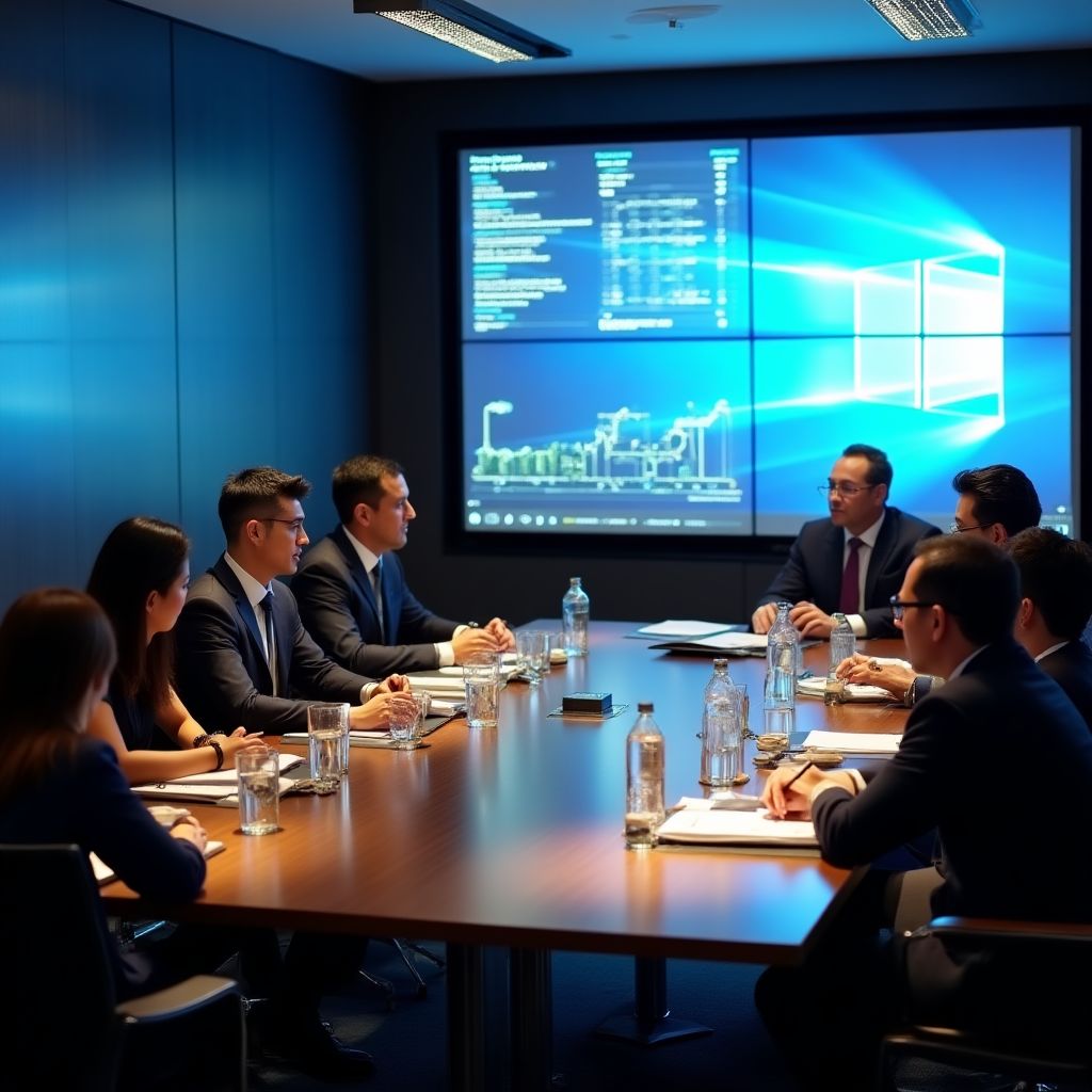 Reunión con inversionistas internacionales
